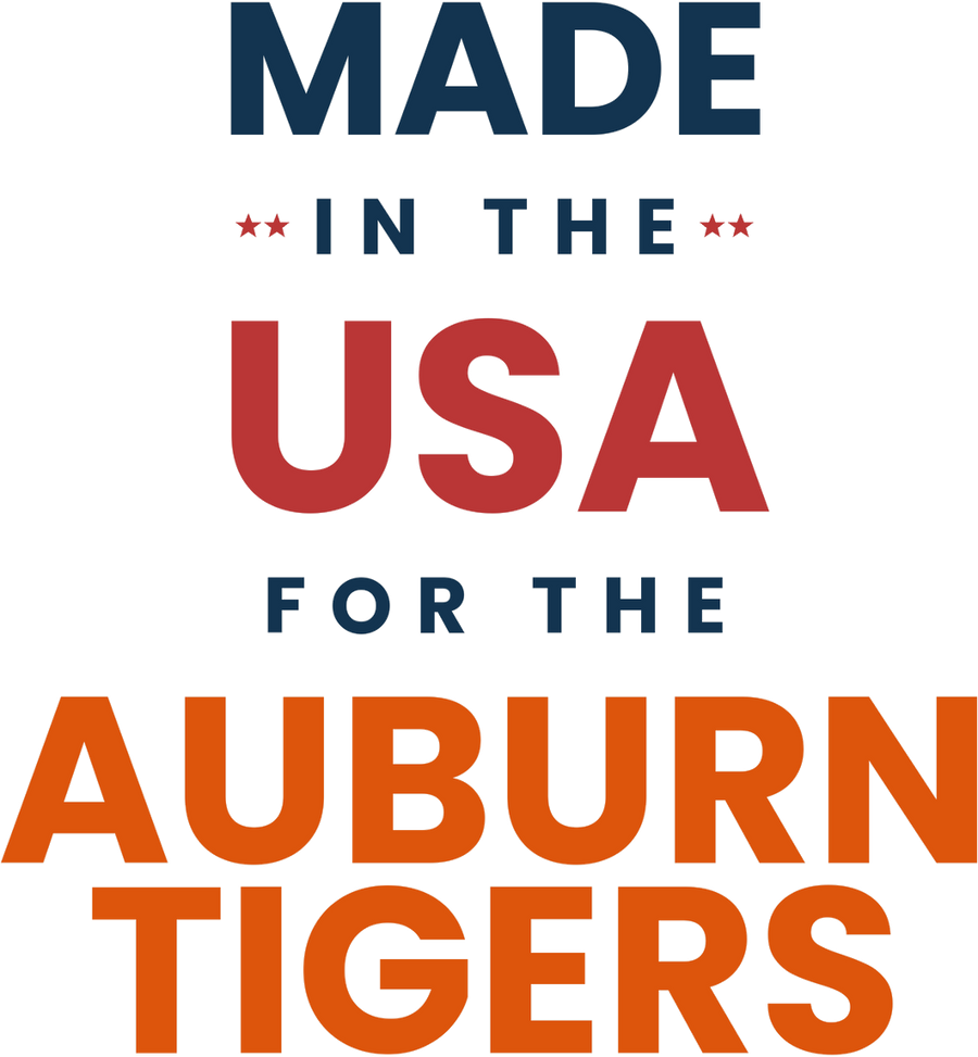 Made in the USA for the Auburn Tigers