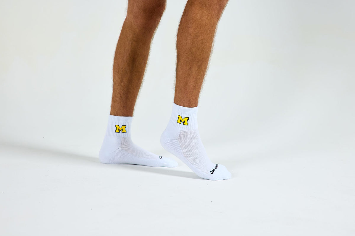 Del Campo Michigan Wolverines golf socks