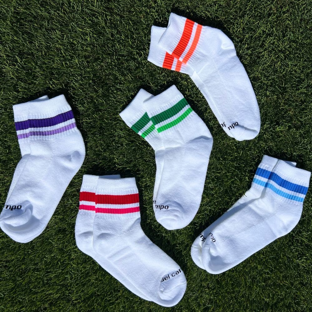 Del Campo Stripe Pack golf socks featuring all five signature Del Campo stripe colorways