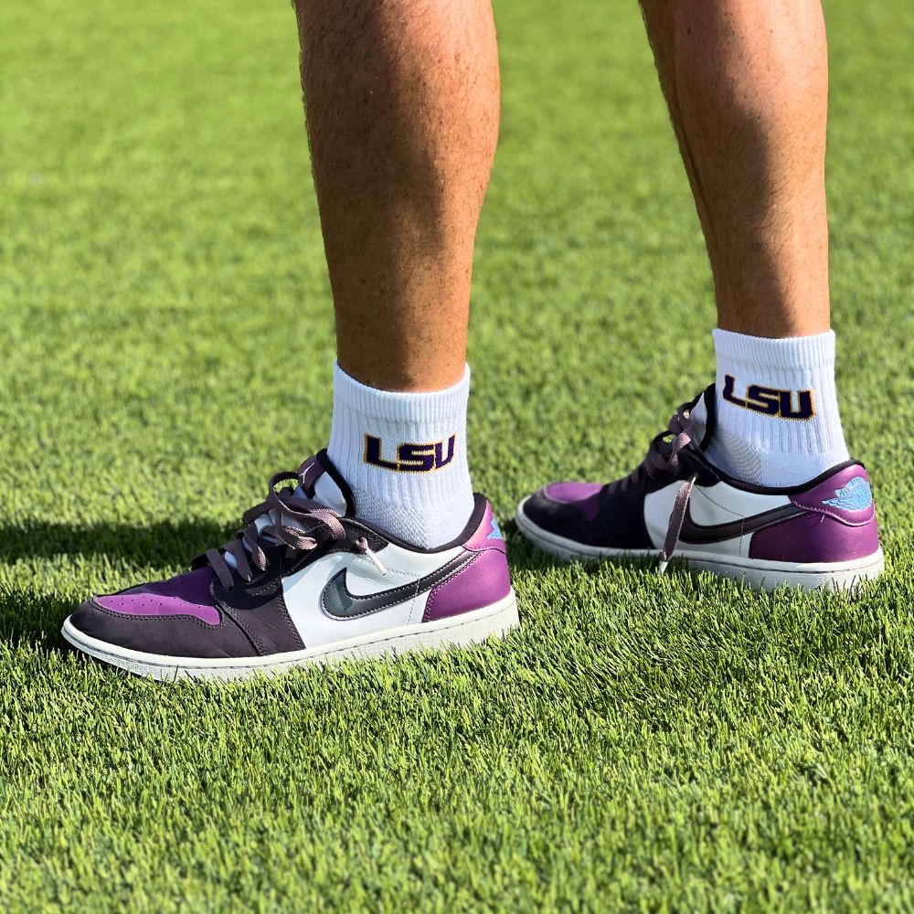 Del Campo LSU Tigers golf socks
