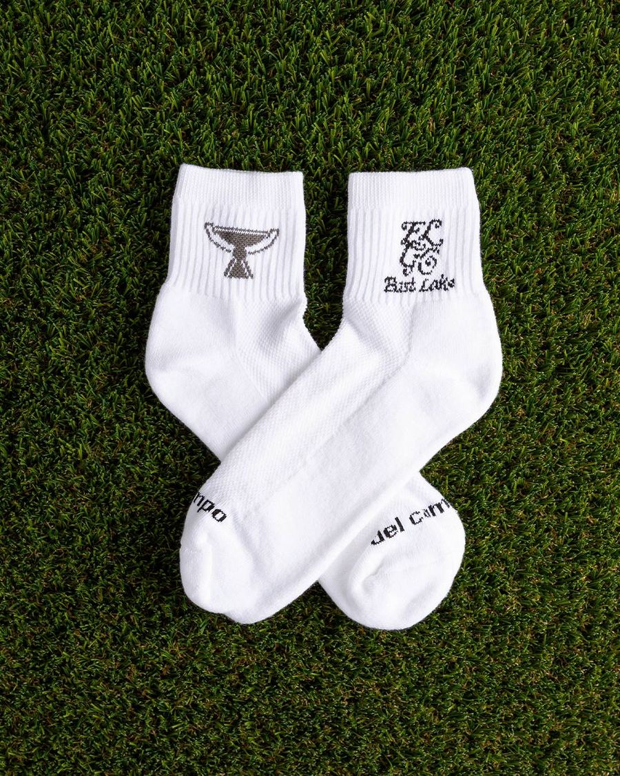 Custom East Lake logo golf socks by Del Campo