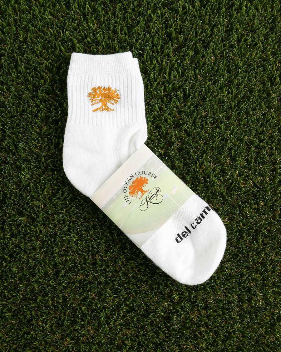 Custom Kiawah Island logo golf socks by Del Campo