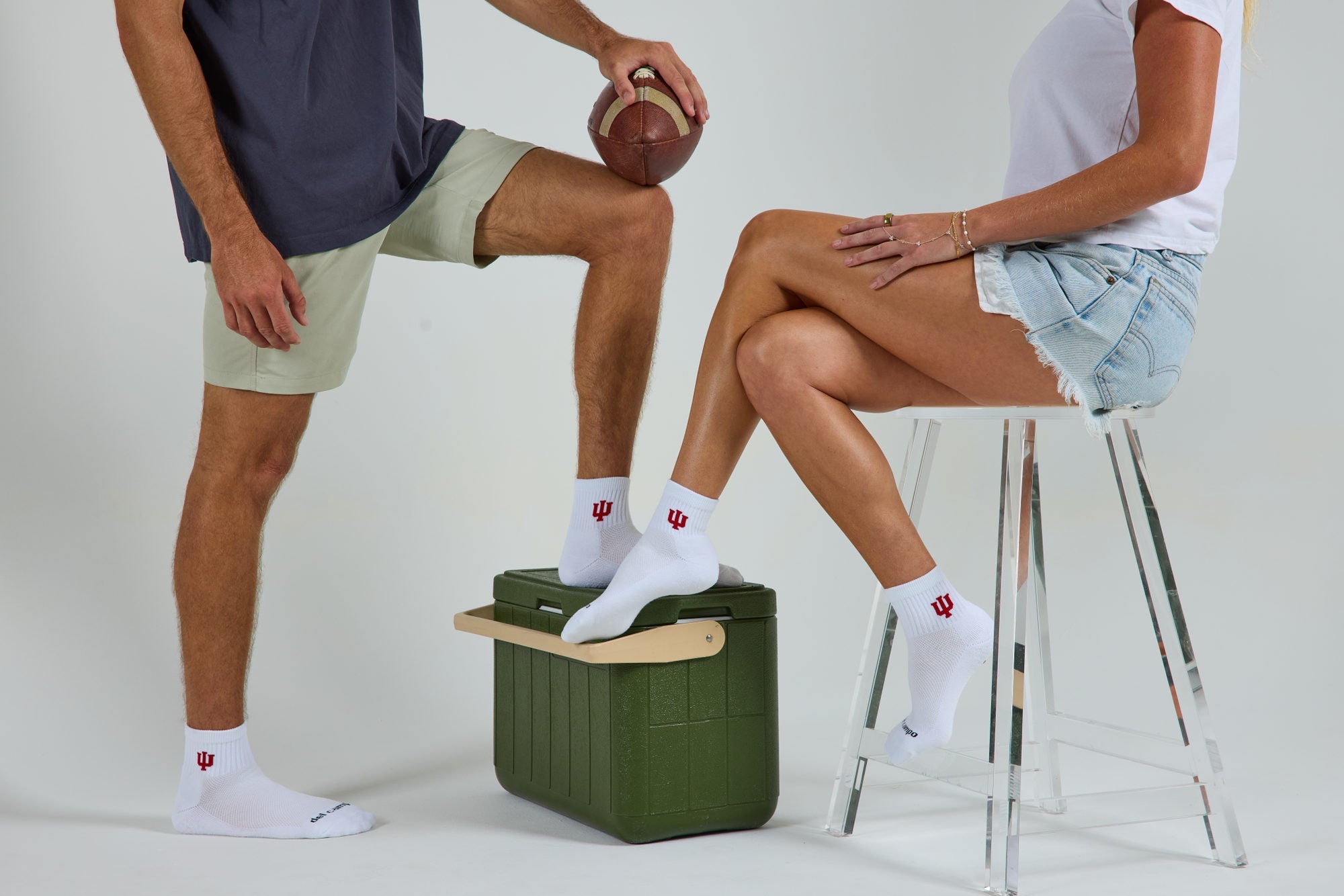 Indiana Hoosiers Del Campo socks