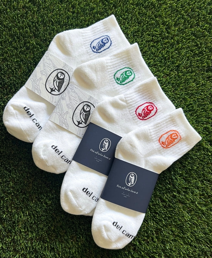 Custom Old Barnwell logo golf socks by Del Campo