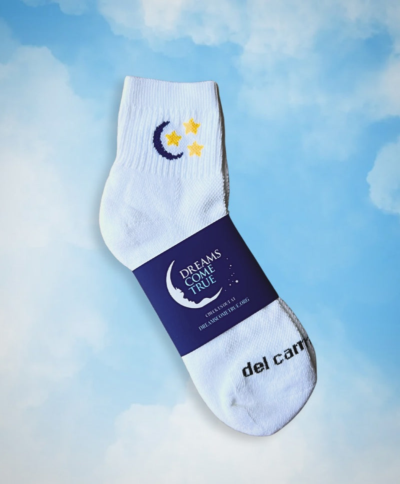 Custom Dreams Come True logo golf socks by Del Campo