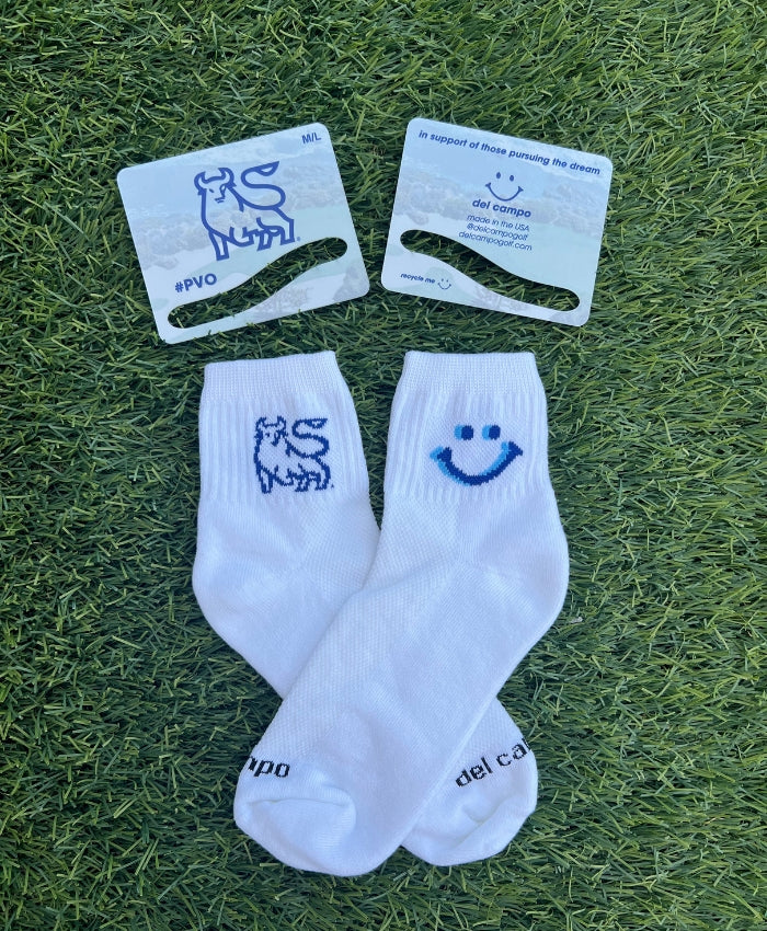 Custom Merrill Lynch logo golf socks by Del Campo