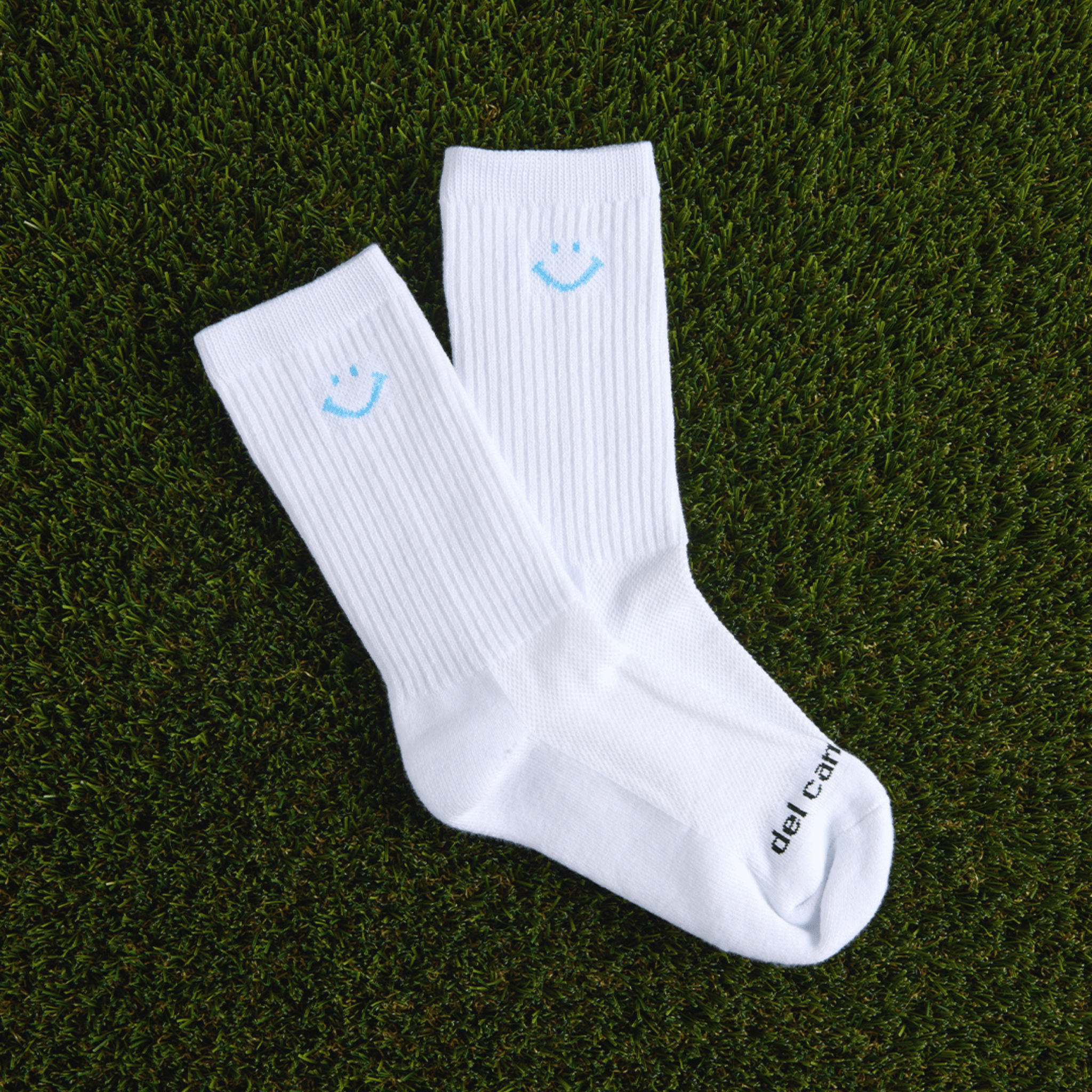 Crew Smiley Pack Socks - del campo
