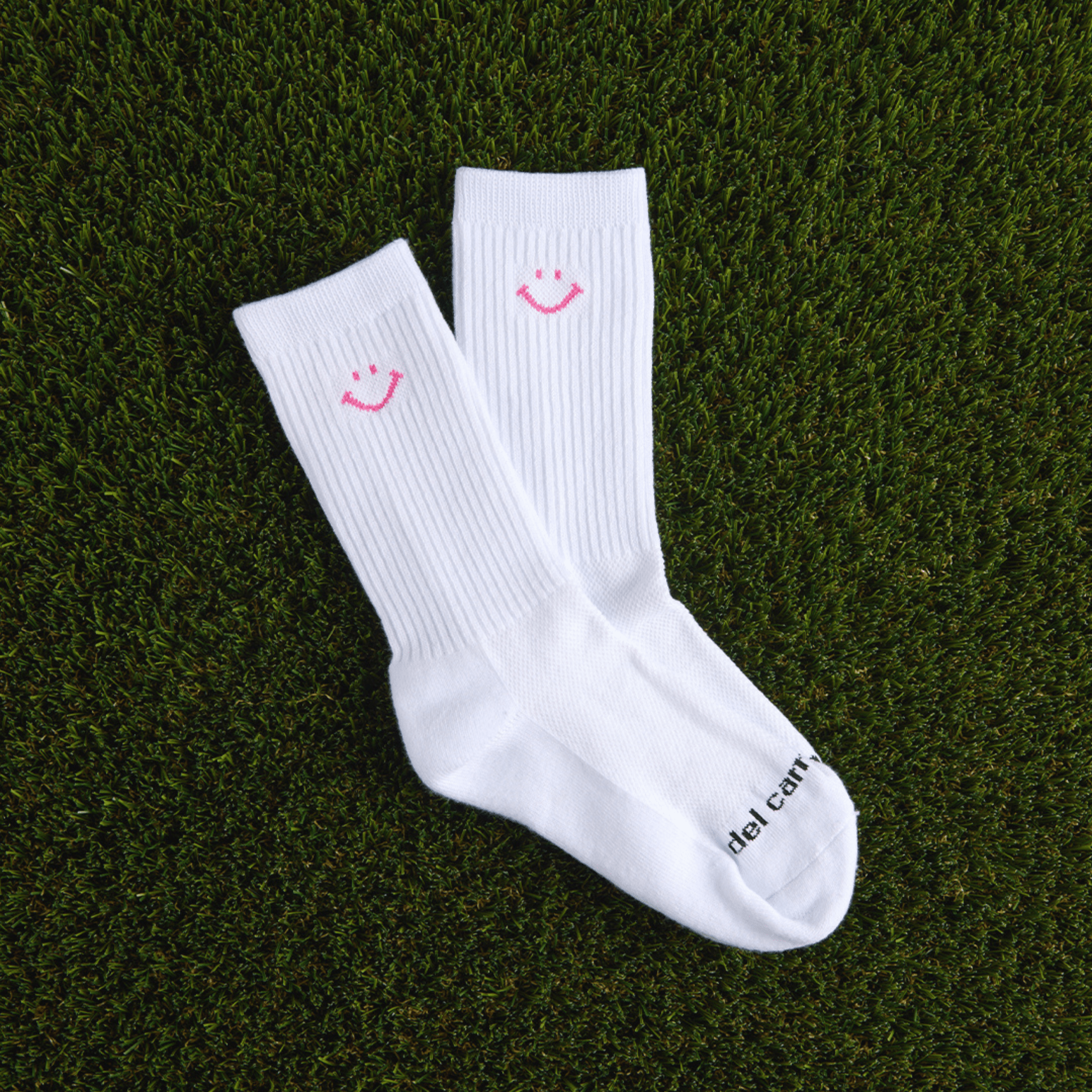 Crew Smiley Pack Socks - del campo