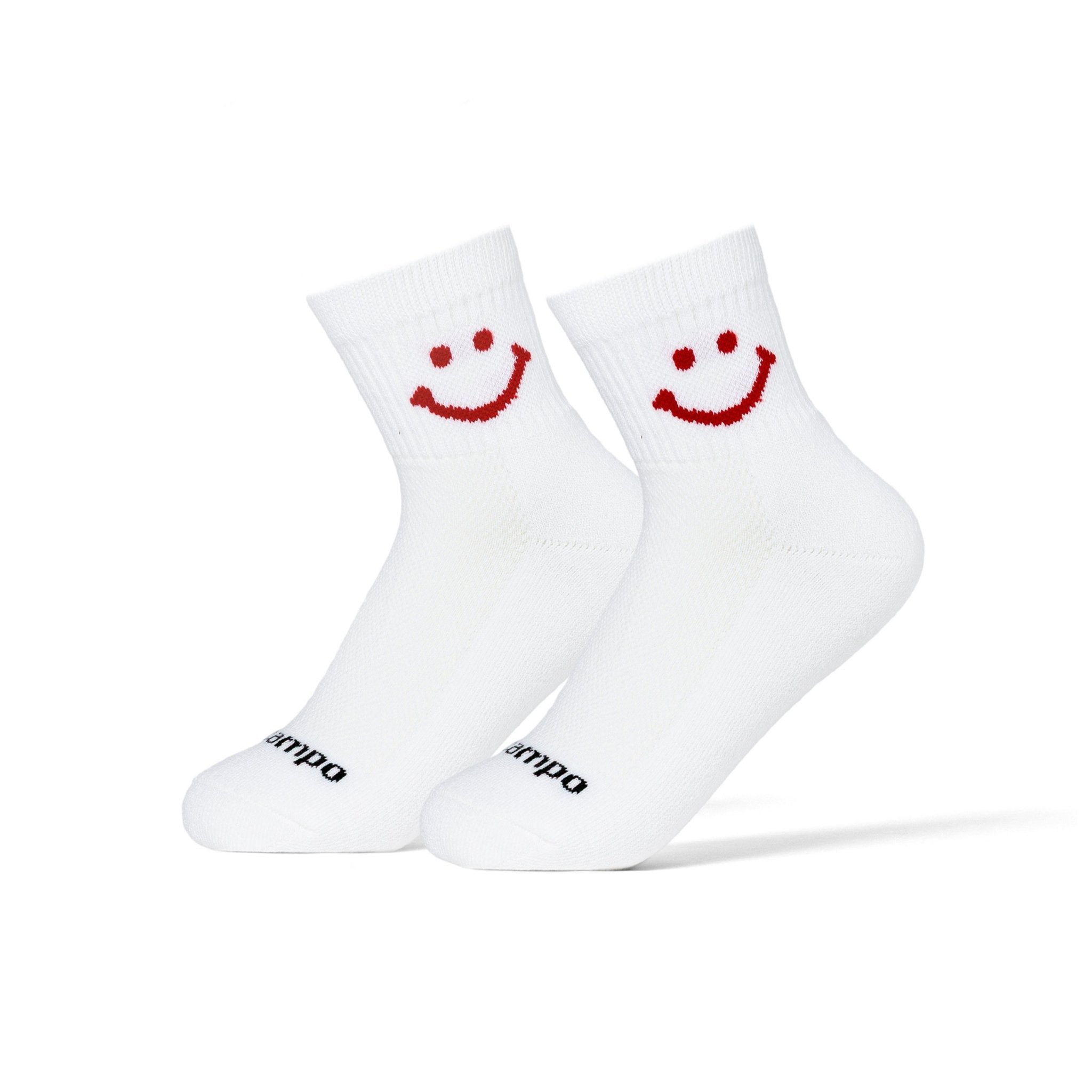 Red Smiley - del campo golf socks | made in the USA