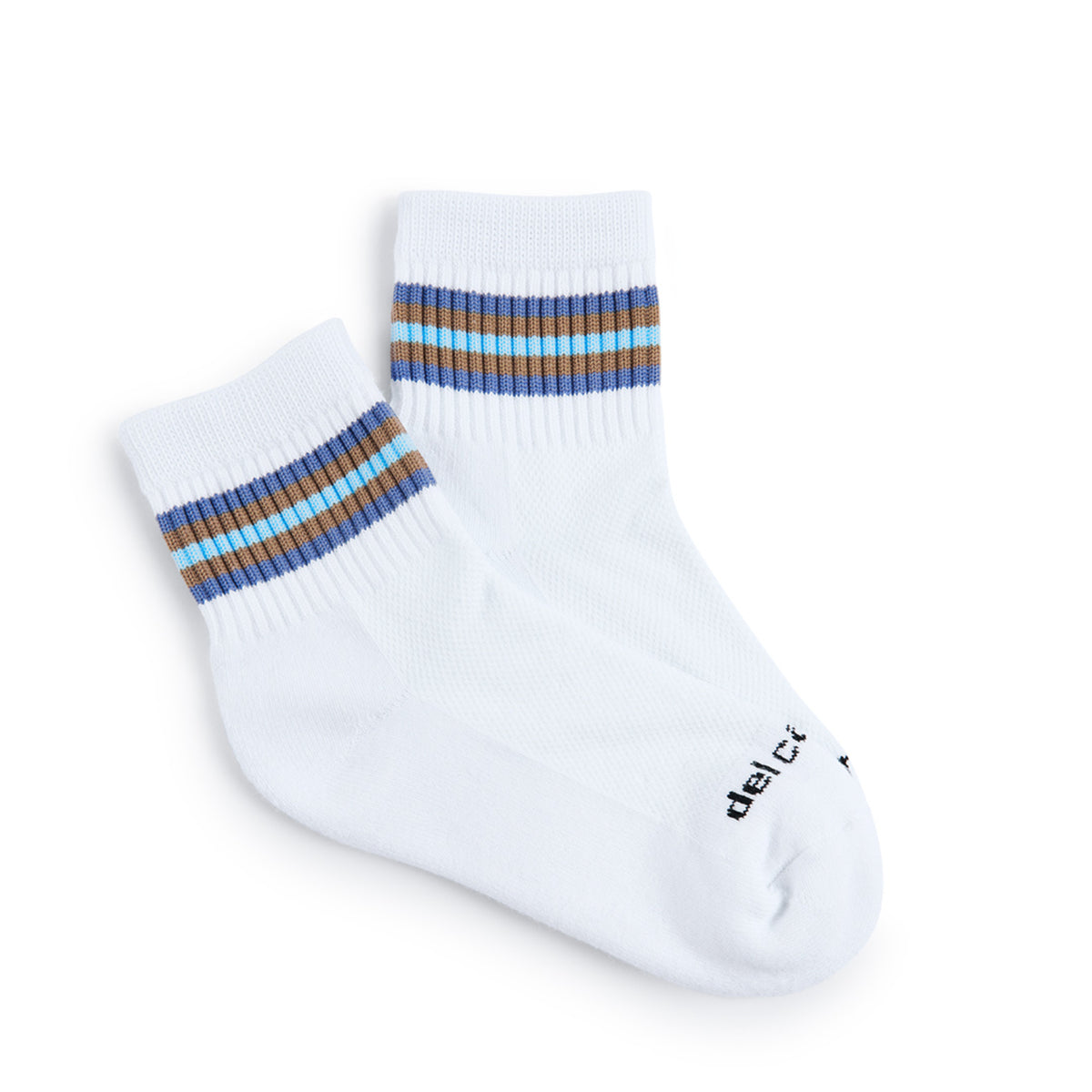 Del Campo Denim 5 Stripe golf socks, flat lay
