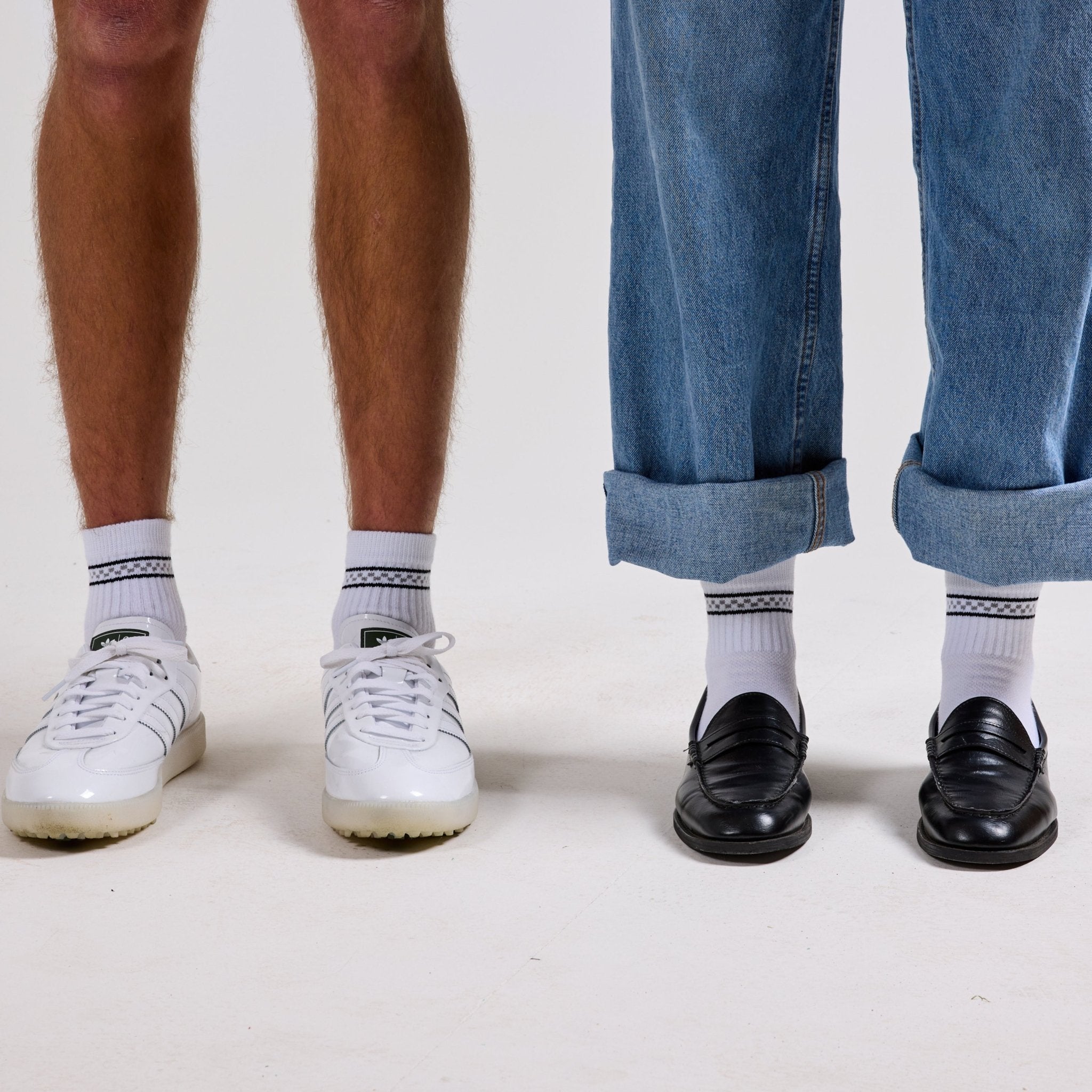 Black/Grey Checkered Stripes - del campo