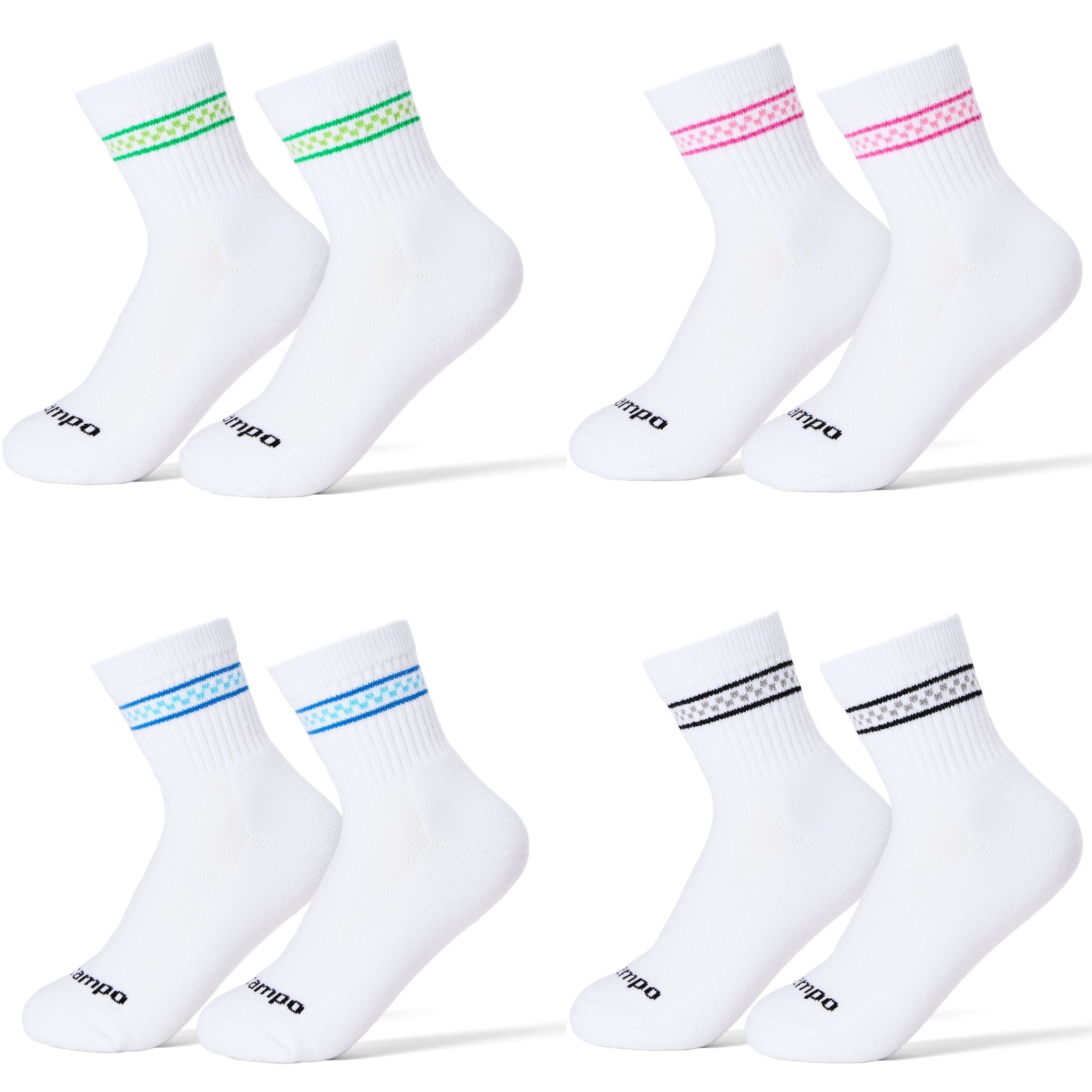 Checkered Stripe Pack - del campo golf socks | made in the USA