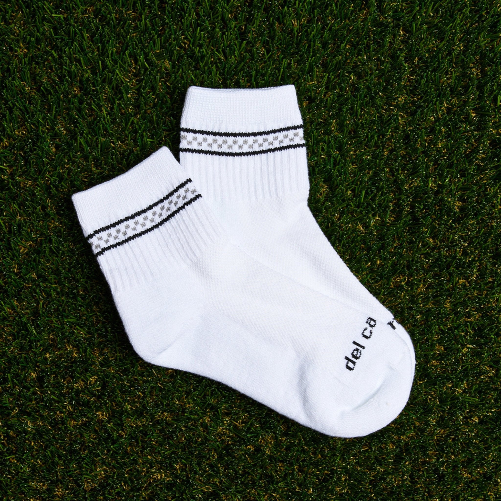 Black/Grey Checkered Stripes - del campo