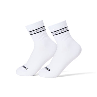 Del Campo Black/Grey Checkered Stripes golf socks