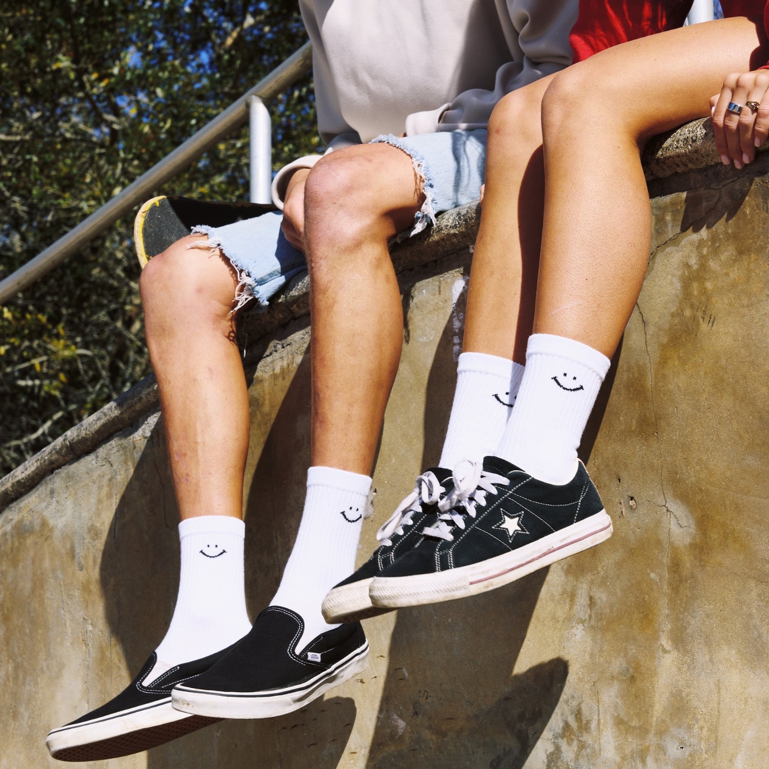 Smiley Crew 3-Pack - del campo golf socks | made in the USA
