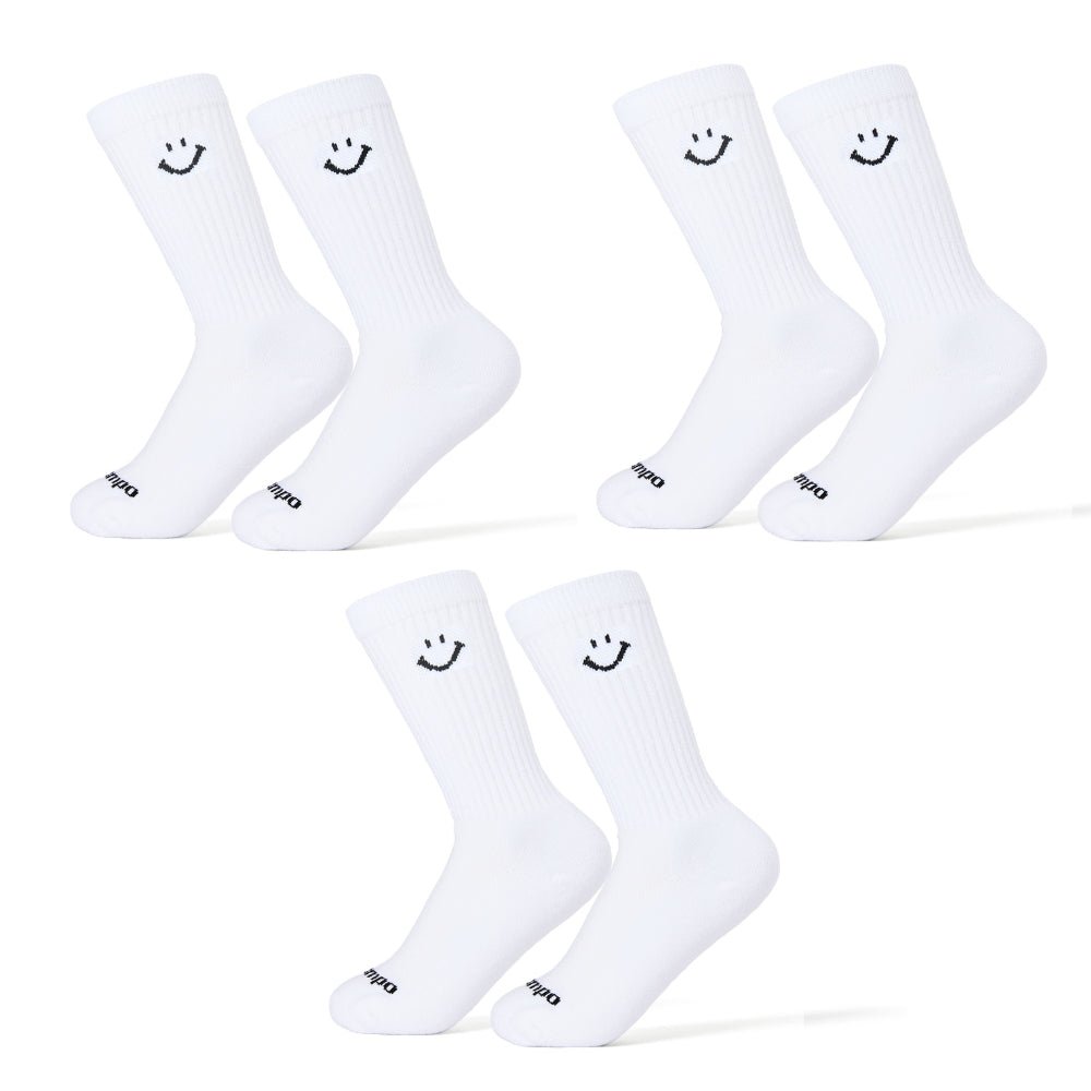Smiley Crew 3-Pack - Del Campo Golf Socks | Made in USA