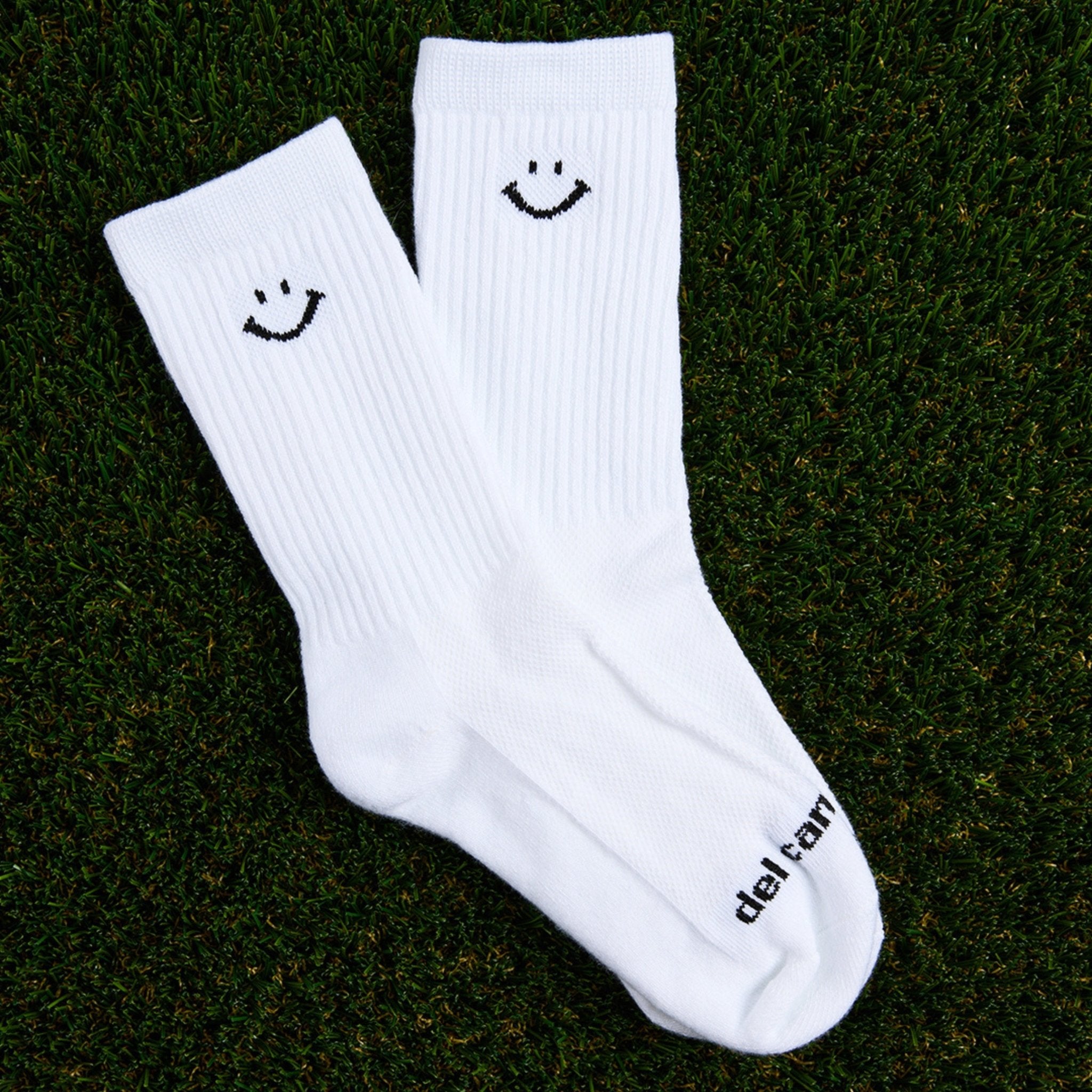 Crew Smiley Pack Socks - del campo