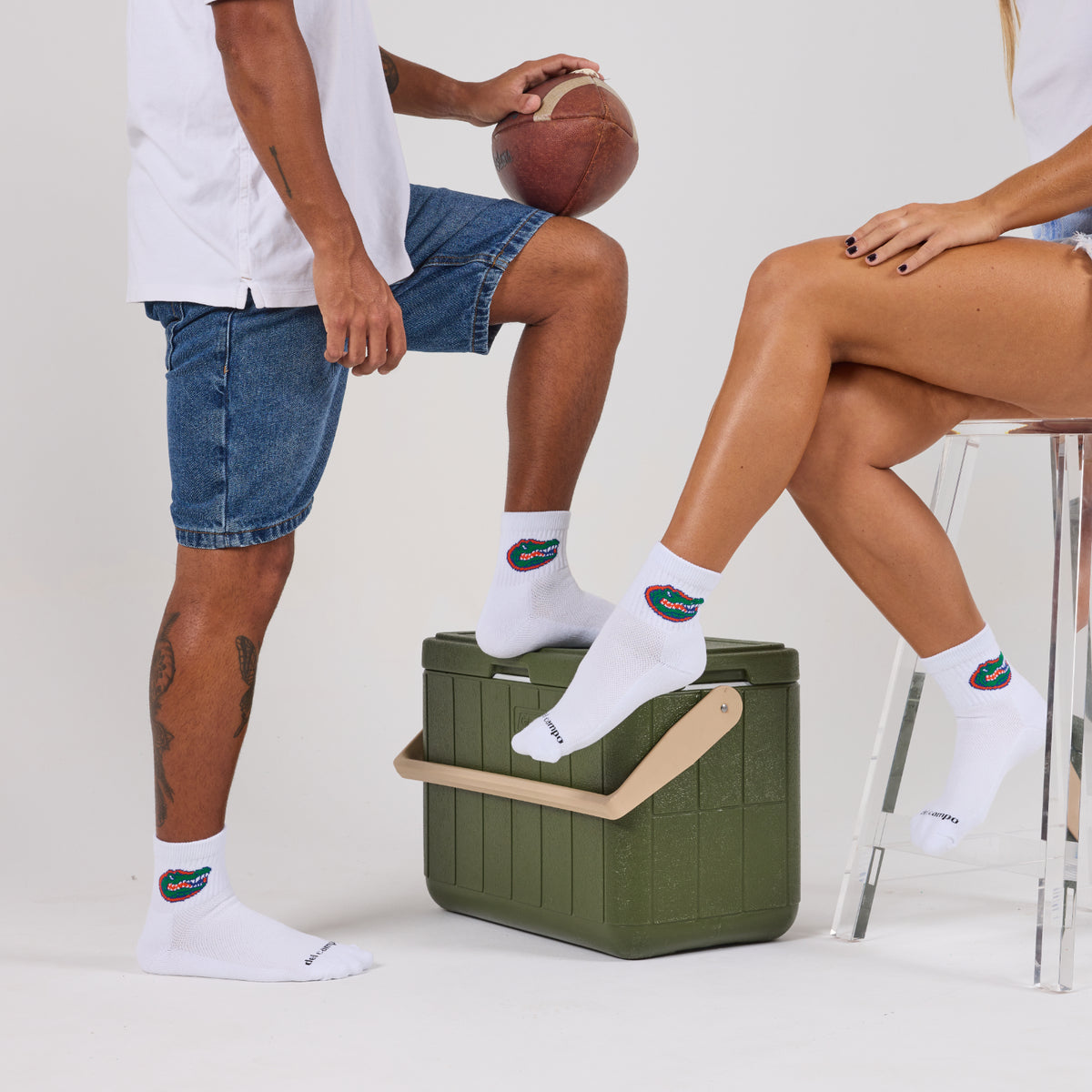 Florida Gators - Gator Head Socks - del campo