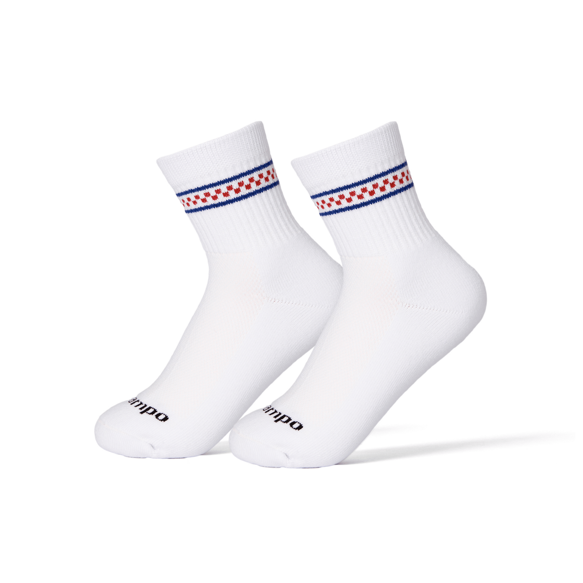 Blue/Red Checkered Stripes - del campo