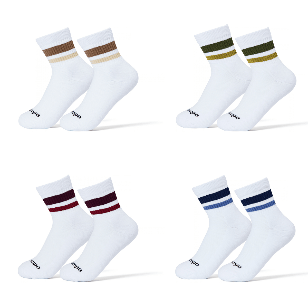 Del Campo Fall Stripe Pack golf socks, fall 2026 pack