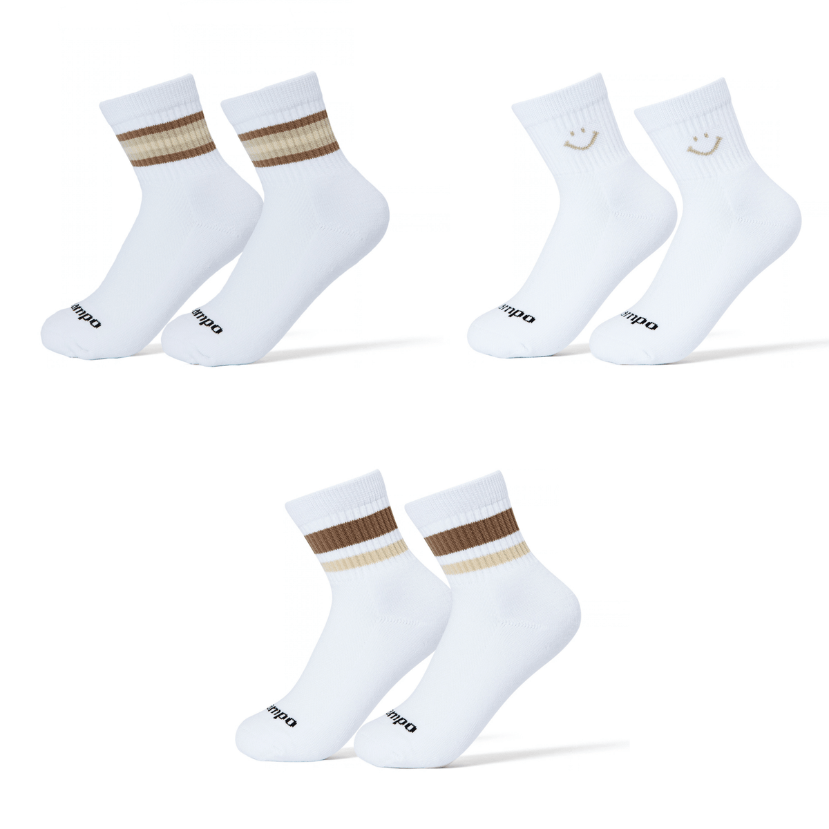 Del Campo Fall Oatmeal Pack golf socks, fall 2026 pack