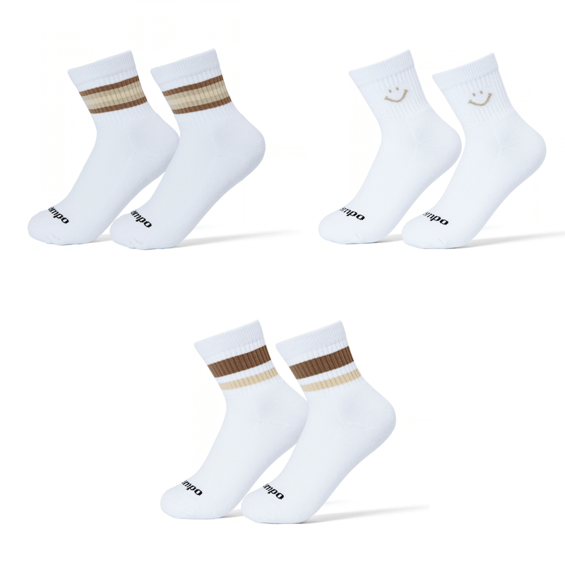 Del Campo Fall Oatmeal Pack golf socks, fall 2026 pack