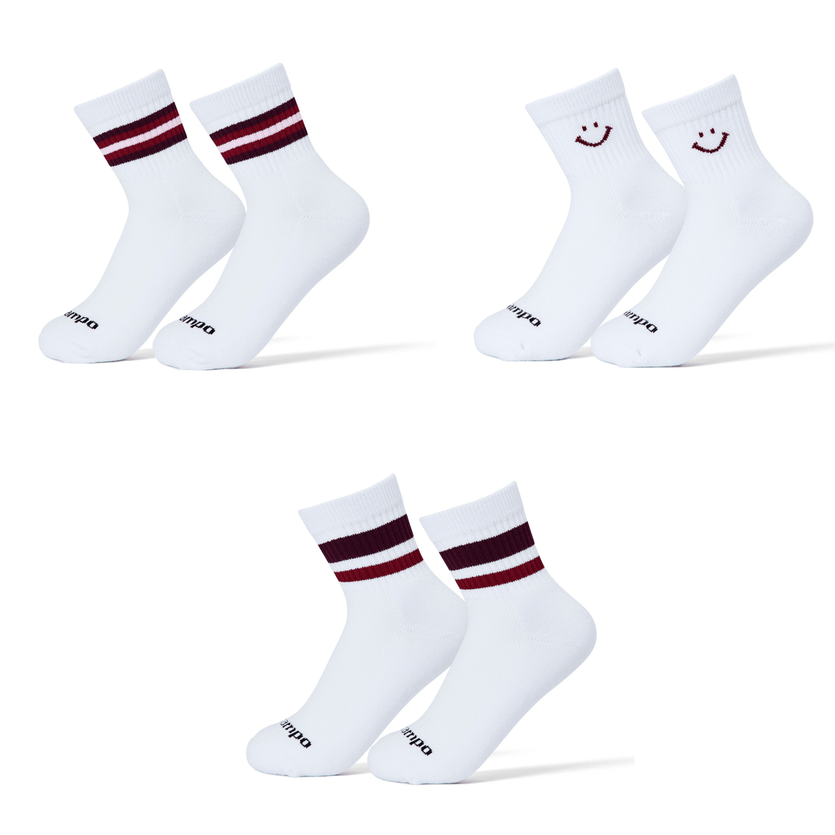Del Campo Fall Cardinal Pack golf socks, fall 2026 pack
