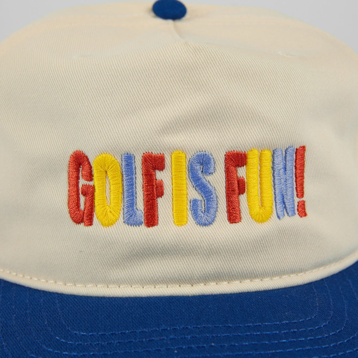 GOLF IS FUN Two-Tone Hat - del campo