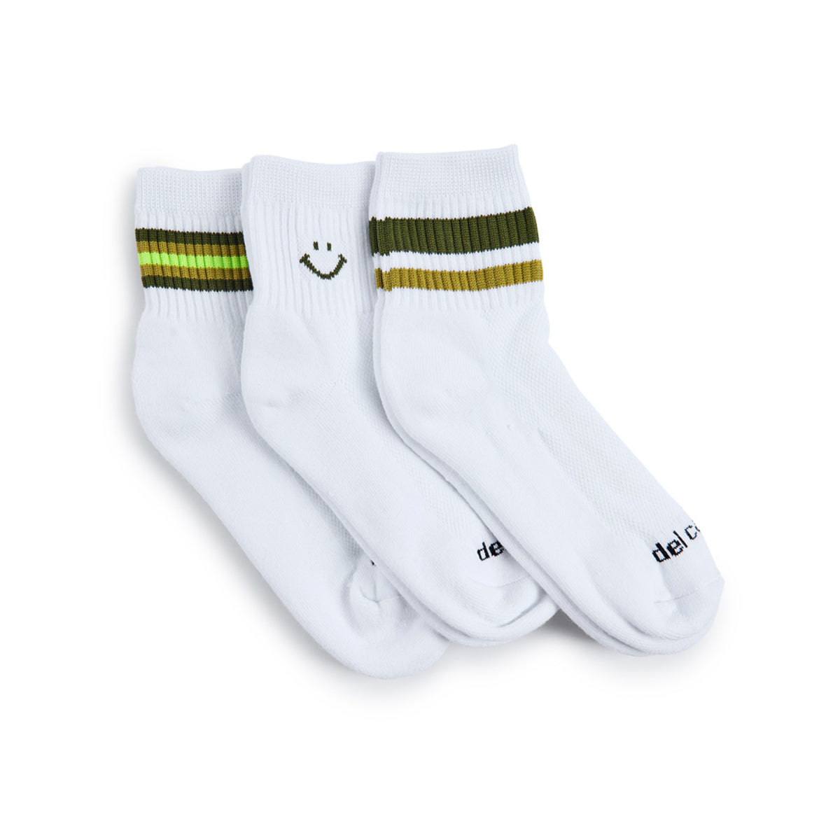 Del Campo Fall Forest Pack golf socks, pack flat lay on grass