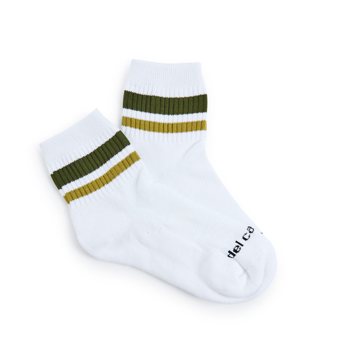 Del Campo Forest Stripes golf socks, flat lay
