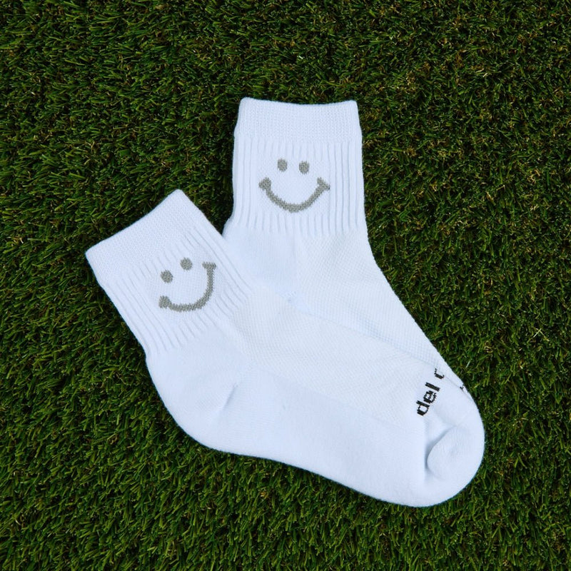 Grey Smiley Socks - del campo