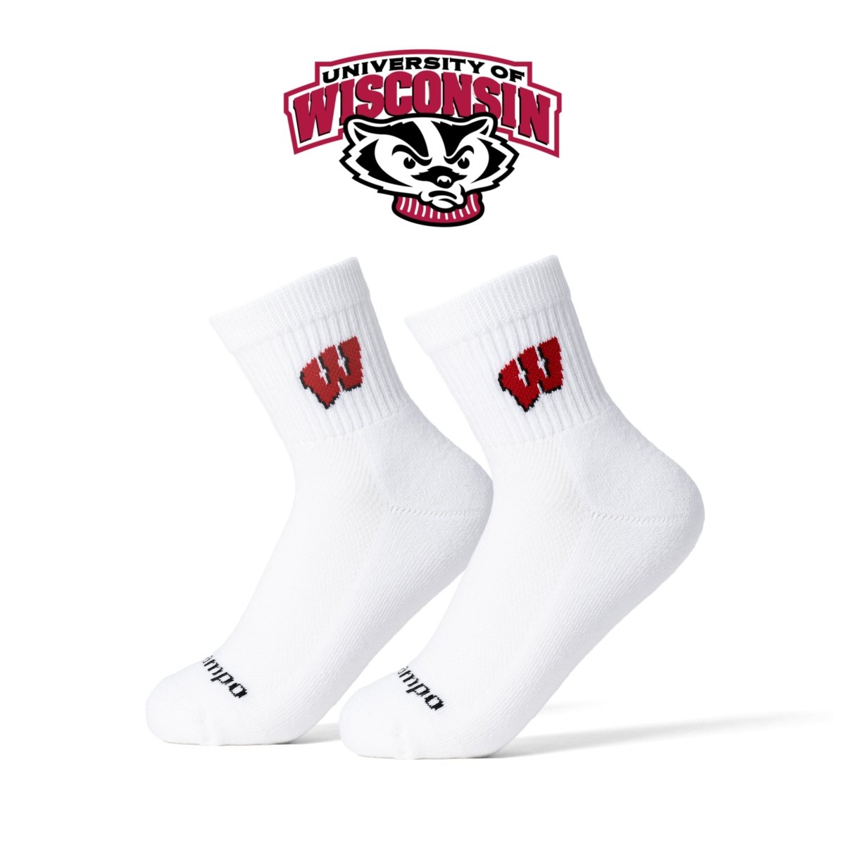 Wisconsin Badgers - del campo golf socks | made in the USA