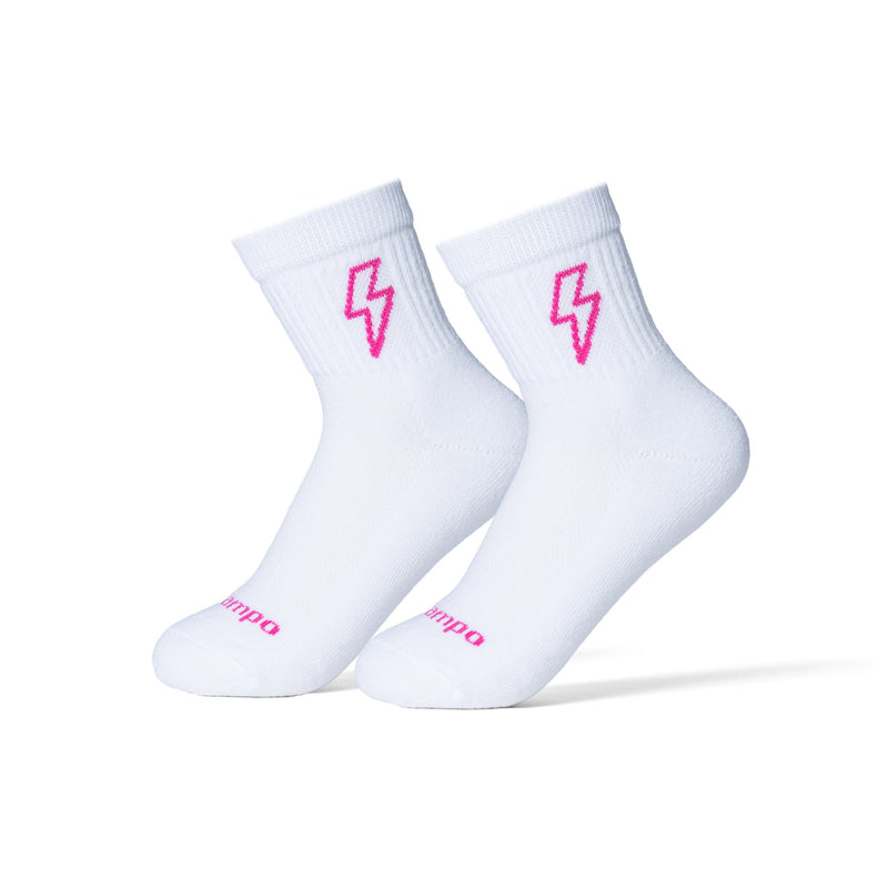 Del Campo Pink Bolts golf socks