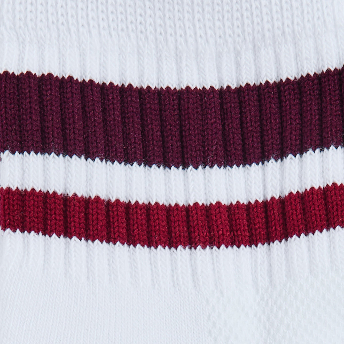 Burgundy Stripes Socks - del campo