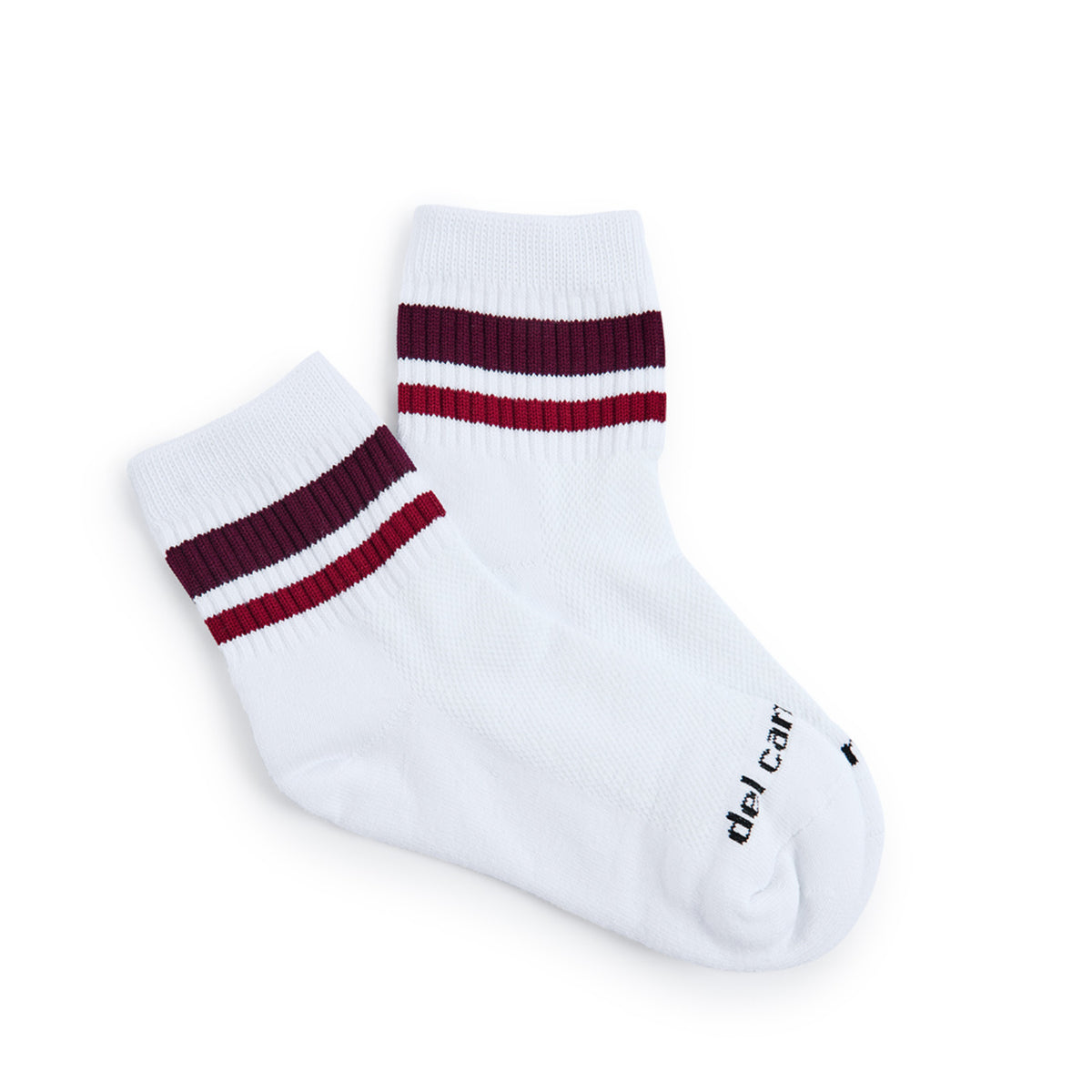 Burgundy Stripes Socks - del campo
