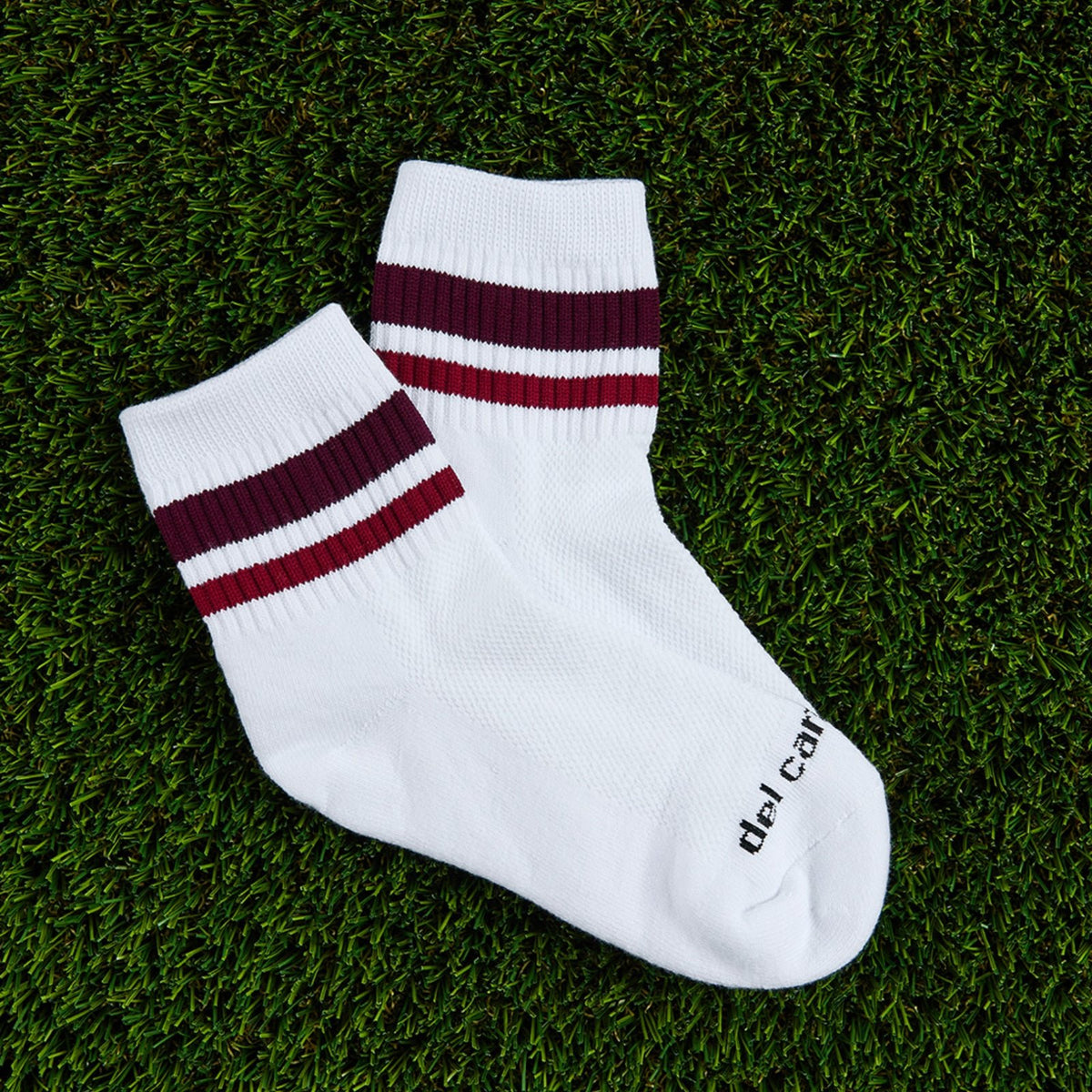 Burgundy Stripes Socks - del campo