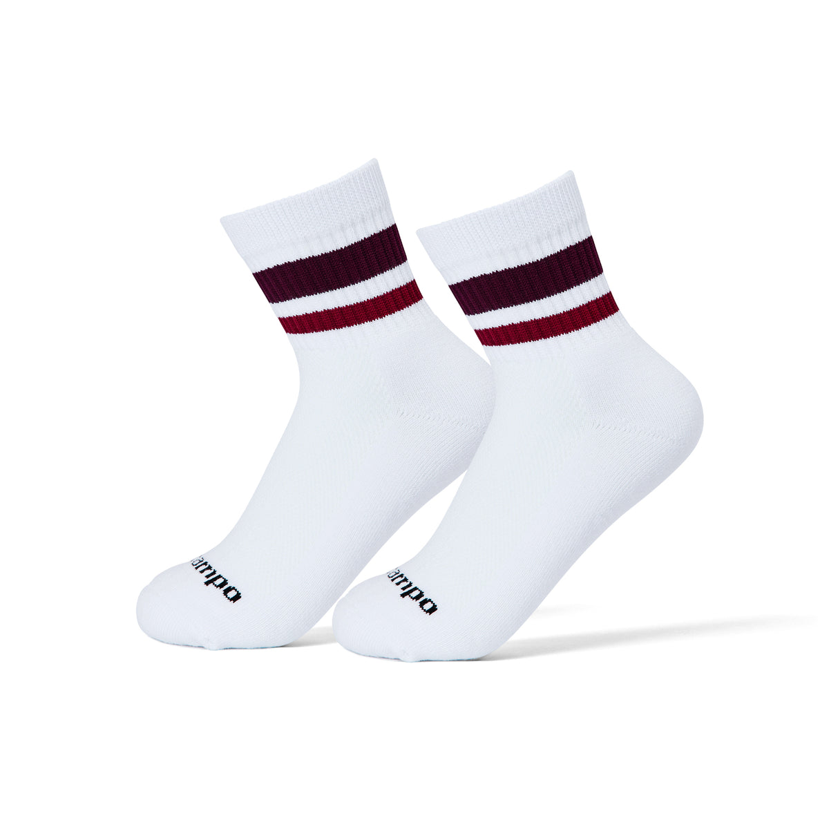 Burgundy Stripes Socks - del campo