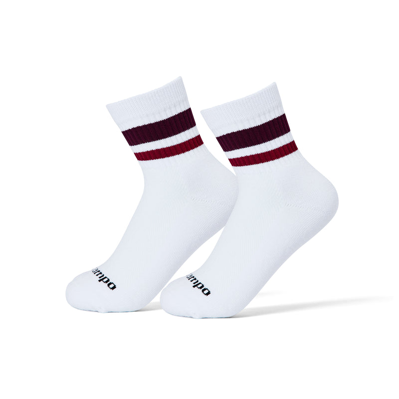 Burgundy Stripes Socks - del campo