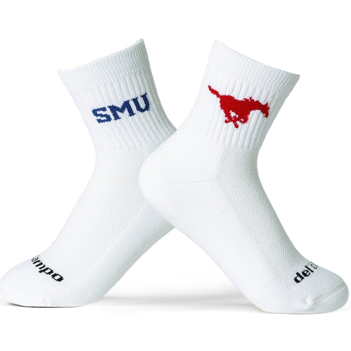 SMU Mustangs - del campo golf socks | made in the USA