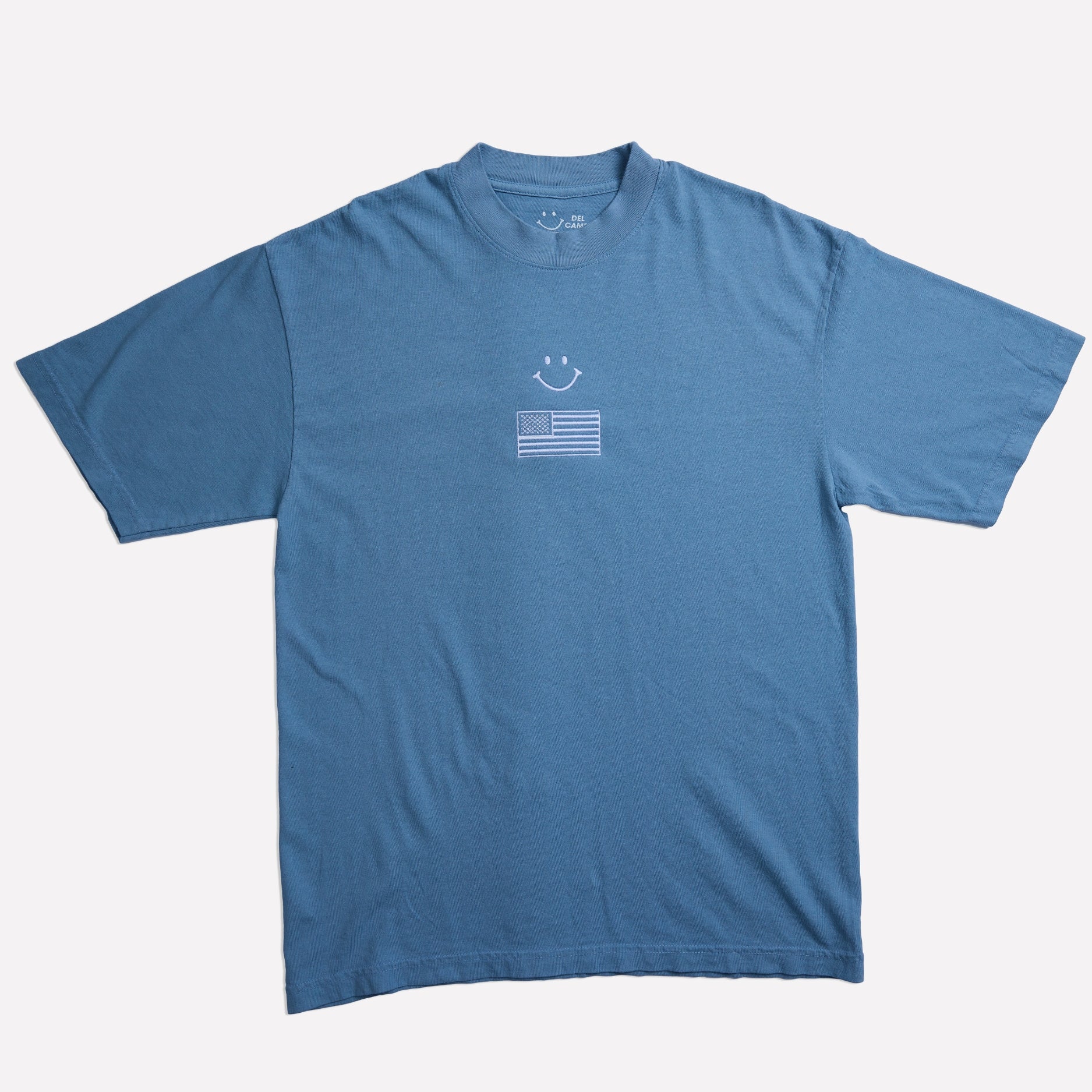 Blue USA Smiley T-Shirt