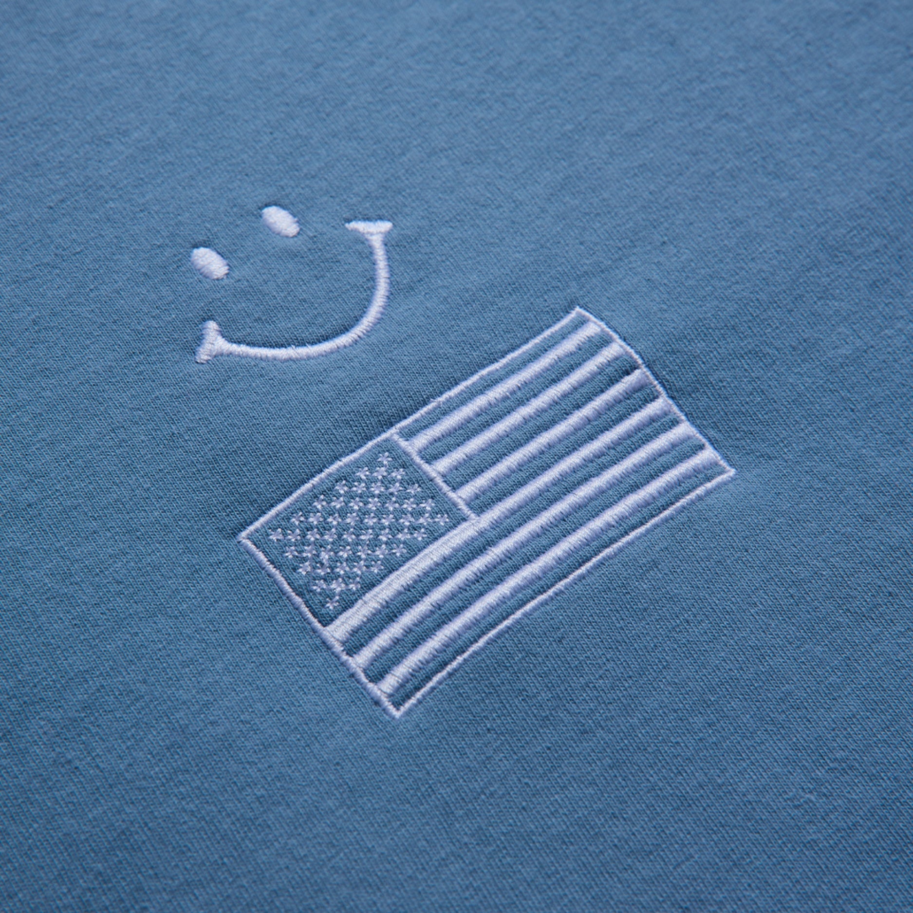Blue USA Smiley T-Shirt