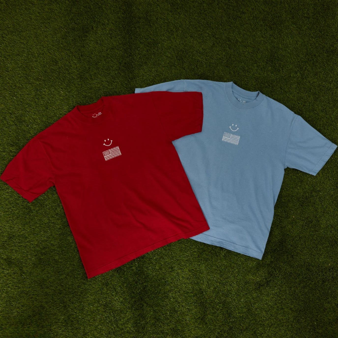 USA SMILEY T-SHIRT