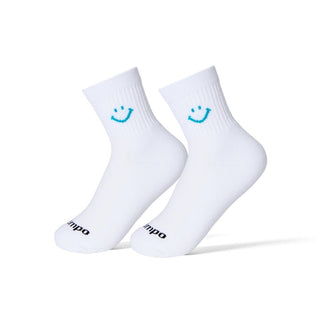 Del Campo Scuba Blue Smiley golf socks