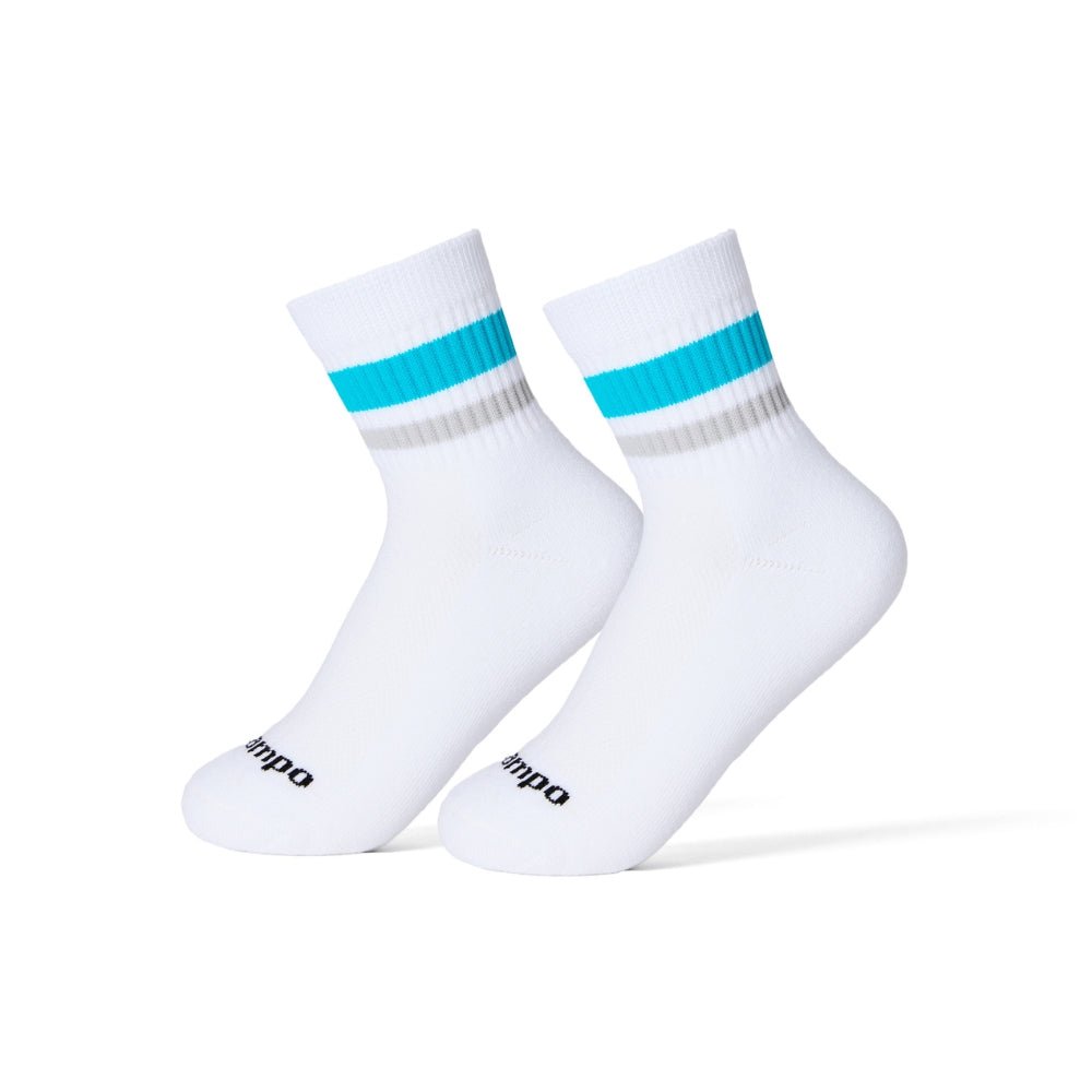 Blue/Grey Stripes - del campo golf socks | made in the USA