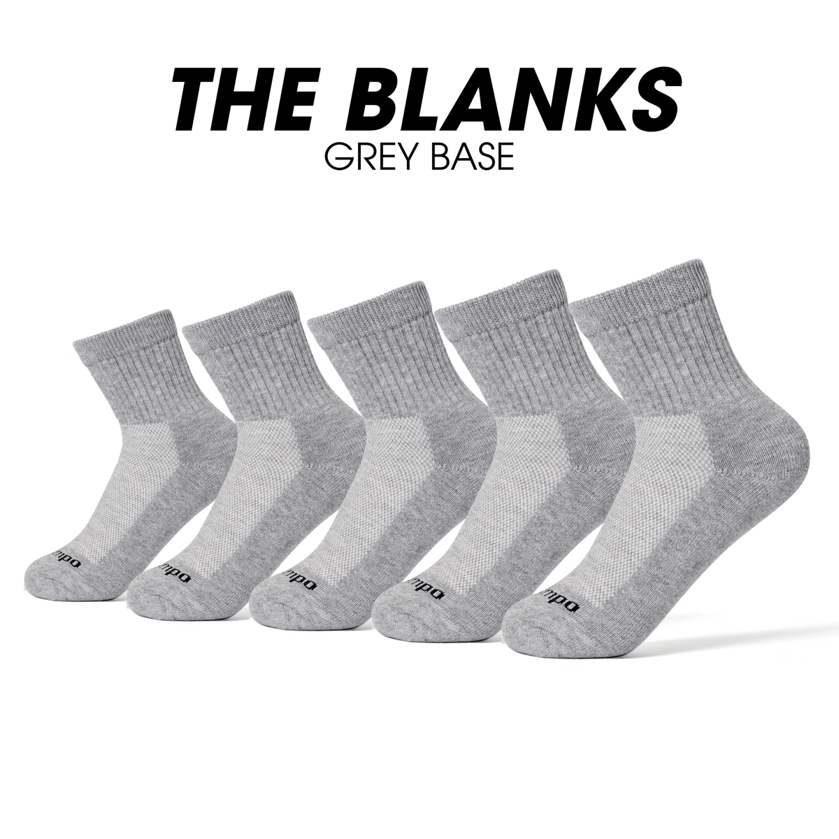 Grey Blank Quarter Pack Bundle - del campo