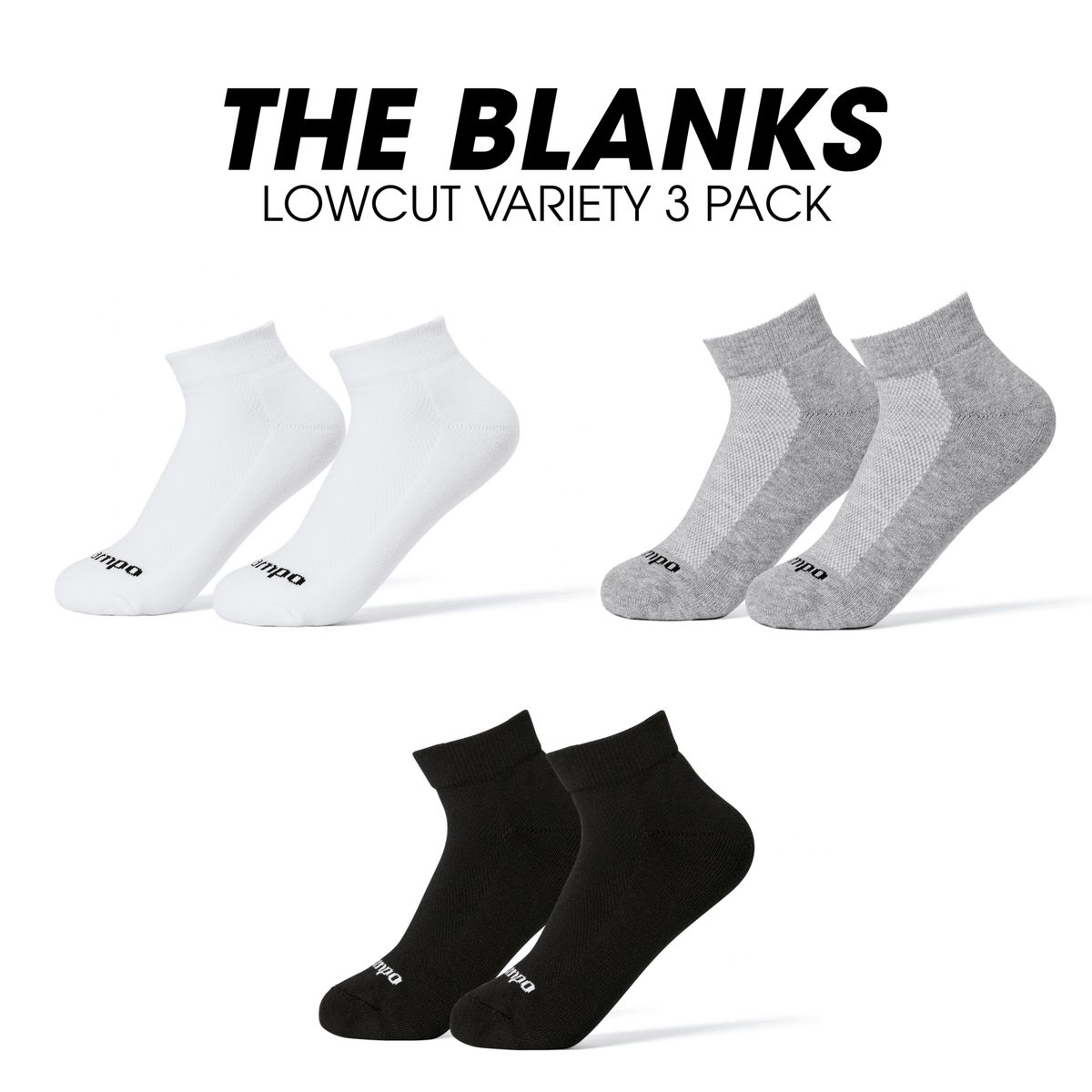 Blank Variety Lowcut Pack Bundle - del campo