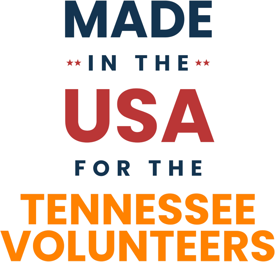Made in the USA for the Tennessee Volunteers