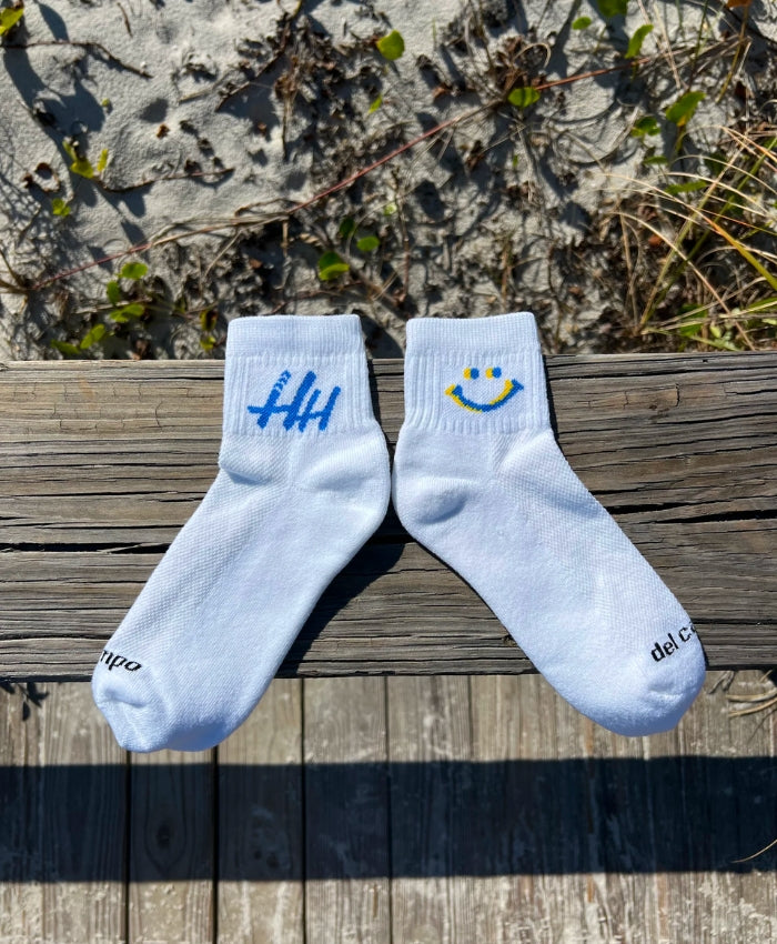 Custom Hank's Homies logo golf socks by Del Campo