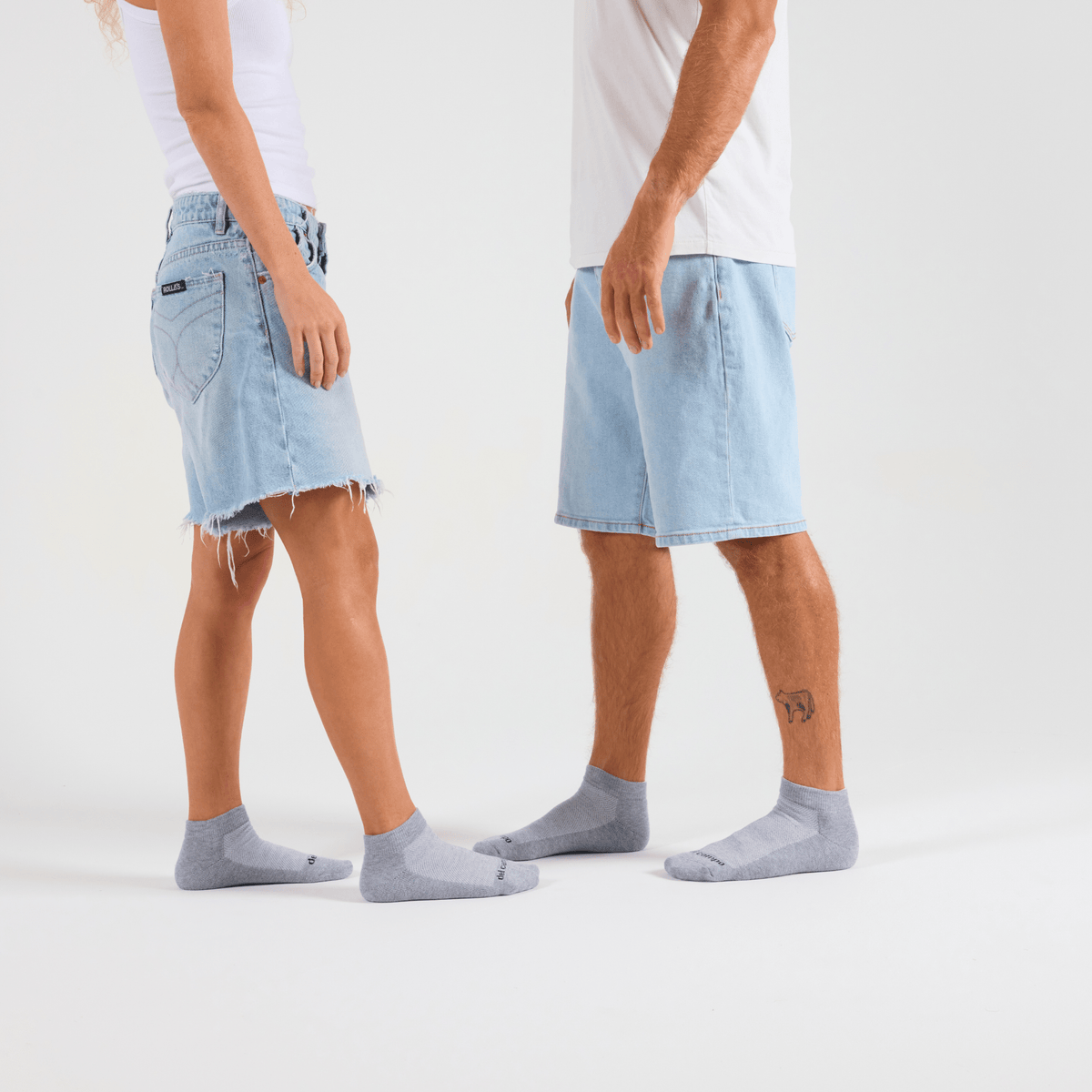Grey Blank Lowcut Pack Bundle - del campo