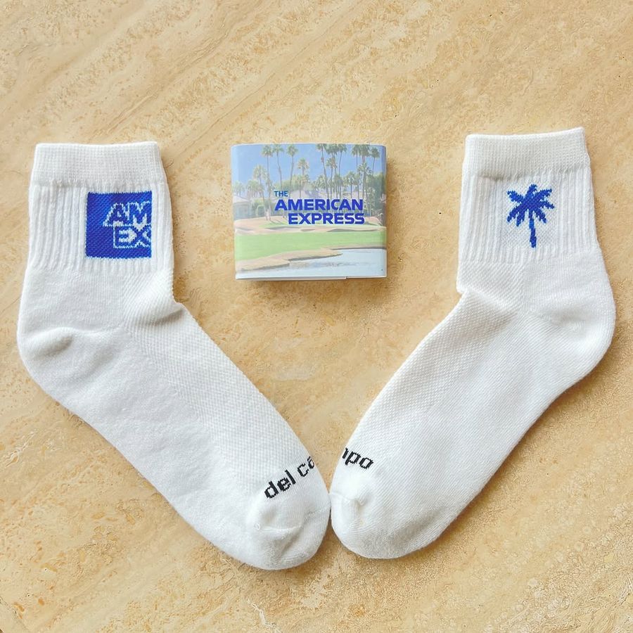 Custom American Express logo golf socks by Del Campo